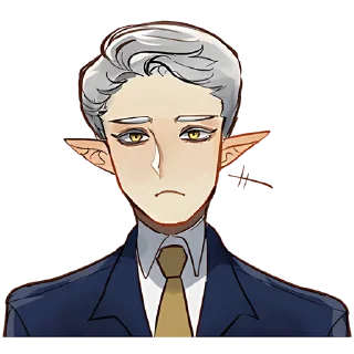 Sticker Эльф в костюме 2 @Nyasticks - 1