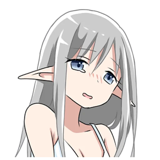 Стикер Эльфийка @nyasticks - 11