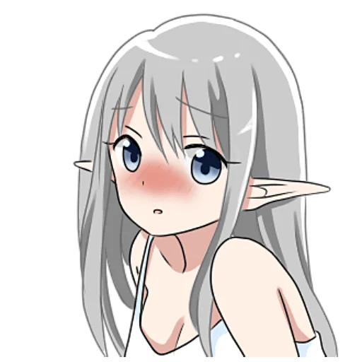 Стикер Эльфийка @nyasticks - 7