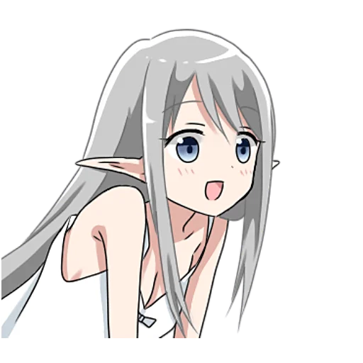 Стикер Эльфийка @nyasticks - 6