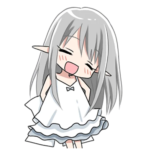 Стикер Эльфийка @nyasticks - 1