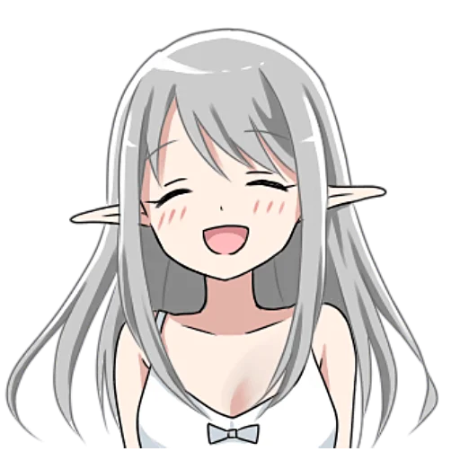 Стикер Эльфийка @nyasticks - 0