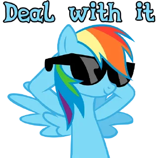 Стикер I'm Rainbow Dash @StickersIsMagic - 6