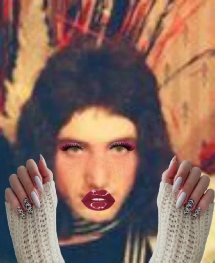 text human face person