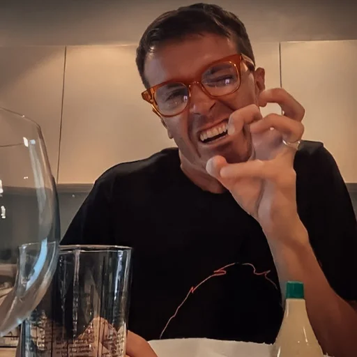 person wine glass wall