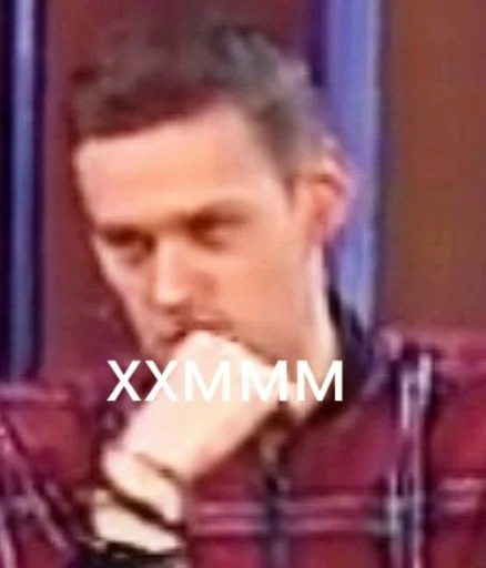 person human face text