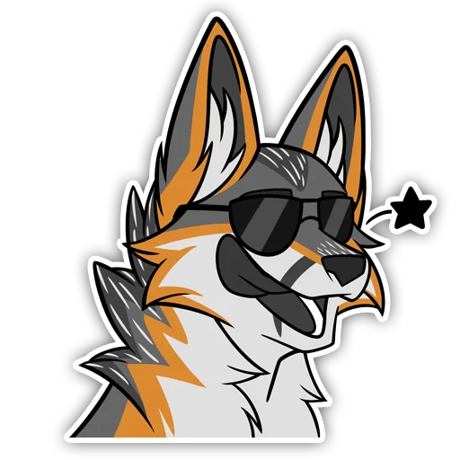 Sticker IndigoFox - 1