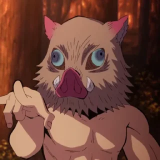 Стикер `Inosuke Hashibira. @JustSomeBullshit - 6