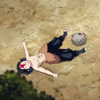 Стикер `Inosuke Hashibira. @JustSomeBullshit - 4