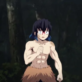 Стикер `Inosuke Hashibira. @JustSomeBullshit - 9
