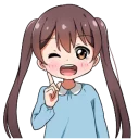 Стикер Invective tails [little girl] - 0