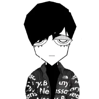 Sticker фэшн эмо бой - 0