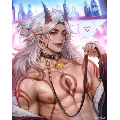 cartoon human face cg artwork