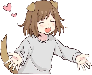Стикер Dog Girl Pt.2 @jp_stickers - 1