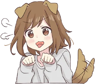 Стикер Dog Girl Pt.2 @jp_stickers - 8