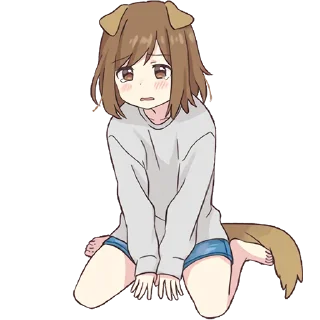 Стикер Dog Girl Pt.2 @jp_stickers - 3