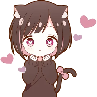 Sticker Kuroneko Chan @jp_stickers - 2