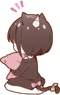 Sticker Kuroneko Chan @jp_stickers - 6