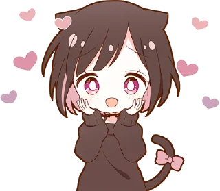 Sticker Kuroneko Chan @jp_stickers - 7