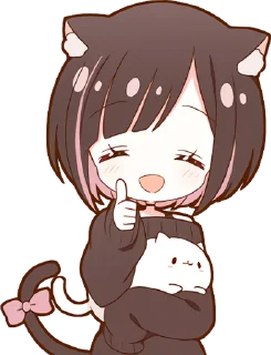 Sticker Kuroneko Chan @jp_stickers - 8