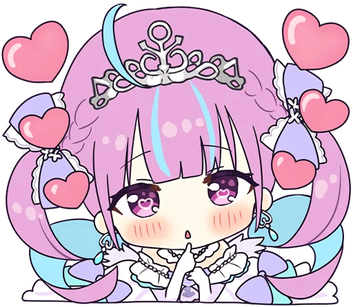 Sticker Minato Aqua @jp_stickers - 8