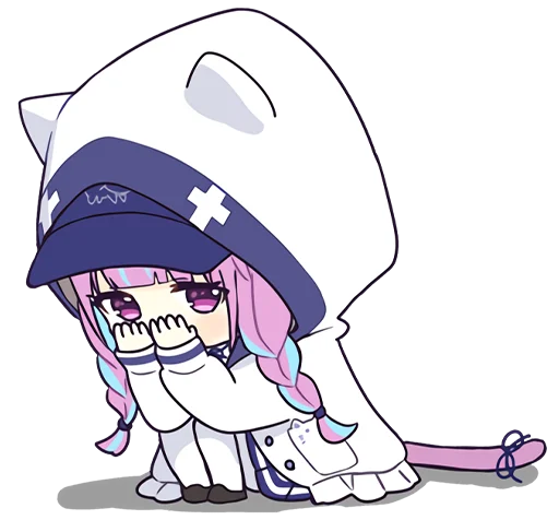 Sticker Minato Aqua @jp_stickers - 5