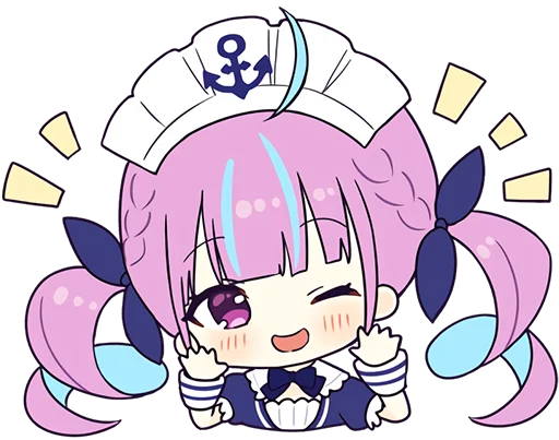 Sticker Minato Aqua @jp_stickers - 3