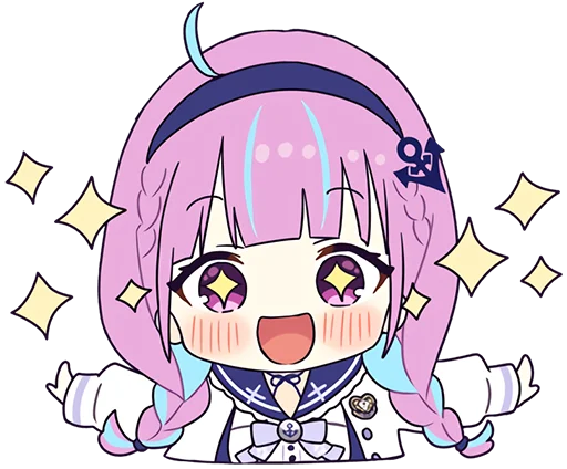 Sticker Minato Aqua @jp_stickers - 2