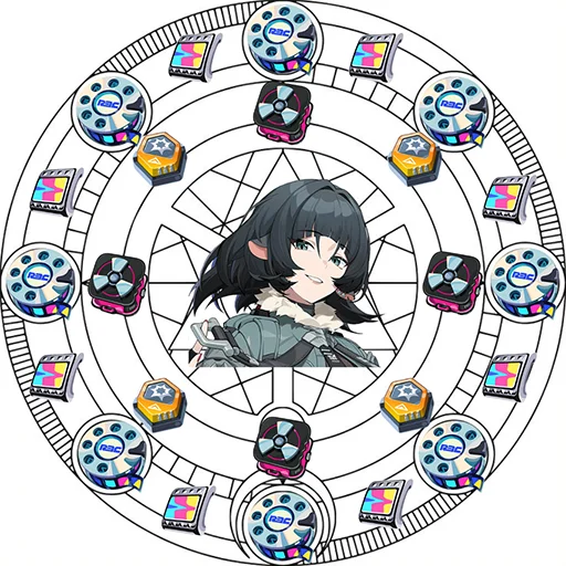 circle art human face