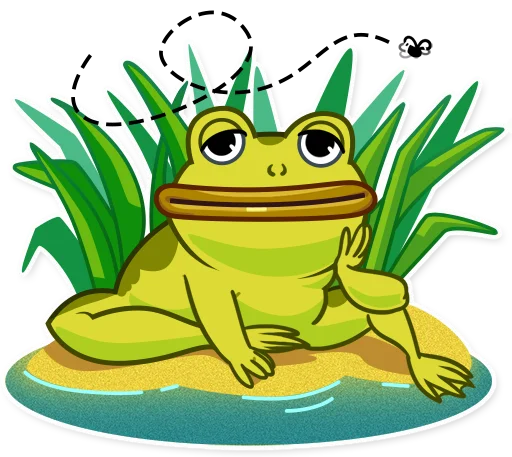 лягушка клипарт рисование