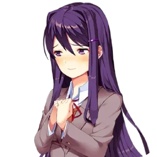 Стикер ユリ - Doki Doki Literature Club! - 2