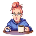 Sticker Chris the Bullfinch - 2