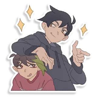 Sticker Jenya and Stas - 4