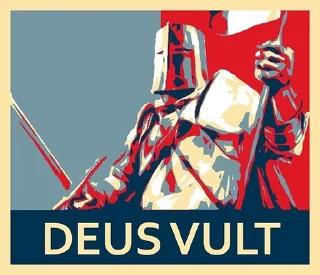 Стикер ave maria deus vult - 7