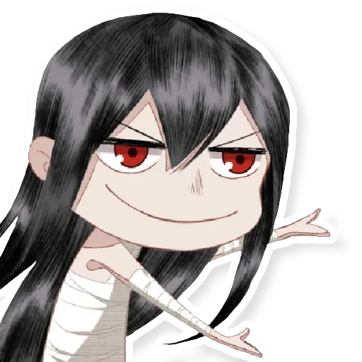 anime cartoon hime cut