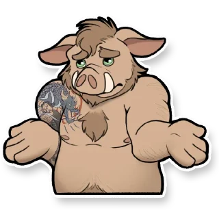 Стикер Jinn the Boar - 5