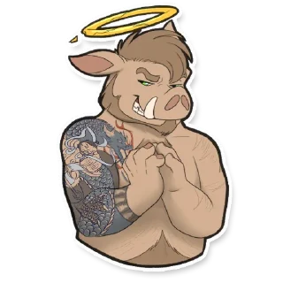 Стикер Jinn the Boar - 6