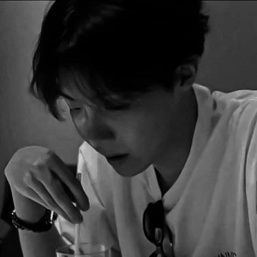 person black and white human face