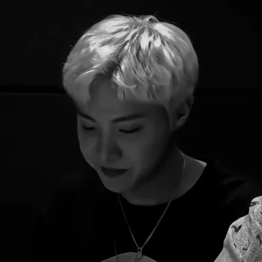 person human face black and white