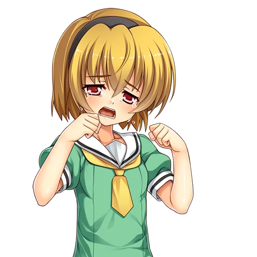 cartoon anime human face