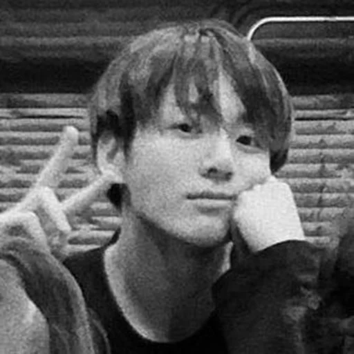 person human face black and white