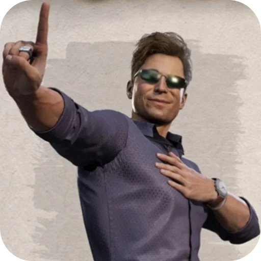 Sticker JohnnyCageEarth928B - 1