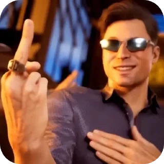 Sticker Johnny Cage • @Earth928B - 6