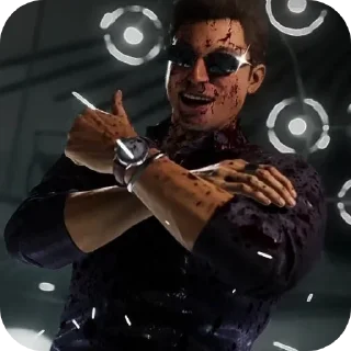 Sticker Johnny Cage • @Earth928B - 4