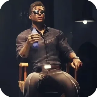 Sticker Johnny Cage • @Earth928B - 8