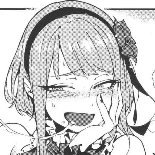 эскиз аниме иллюстрация