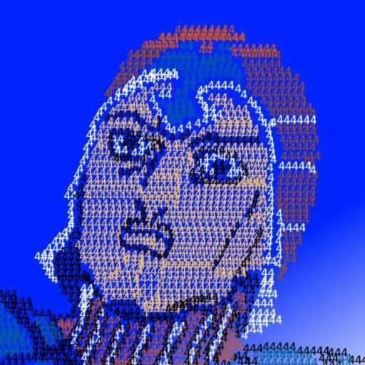 text majorelle blue art