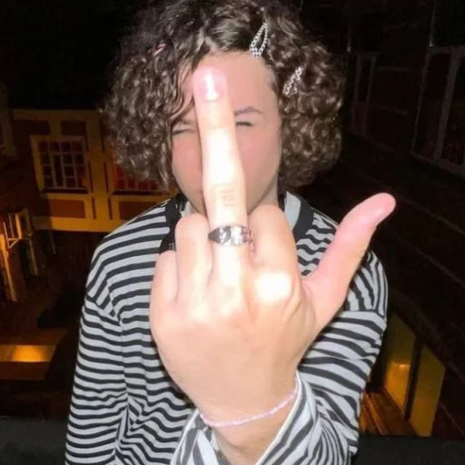 person human face finger