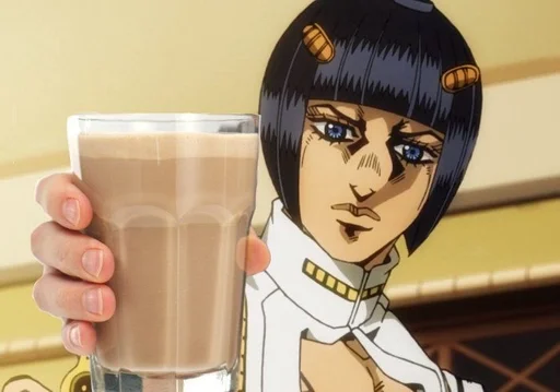 cartoon human face drink