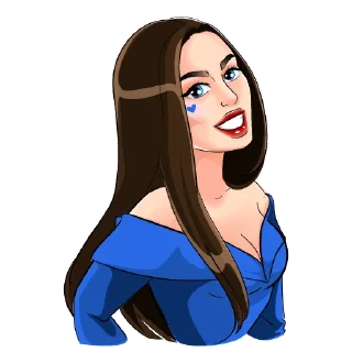 Sticker Miss JuliaDates💙 by @juliadatescom - 1